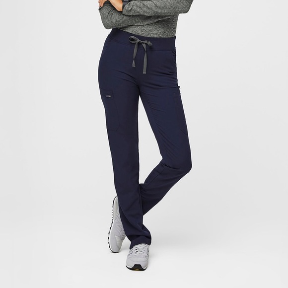 Figs Pants - Figs Yola Skinny Scrub Pants in Quiet Navy